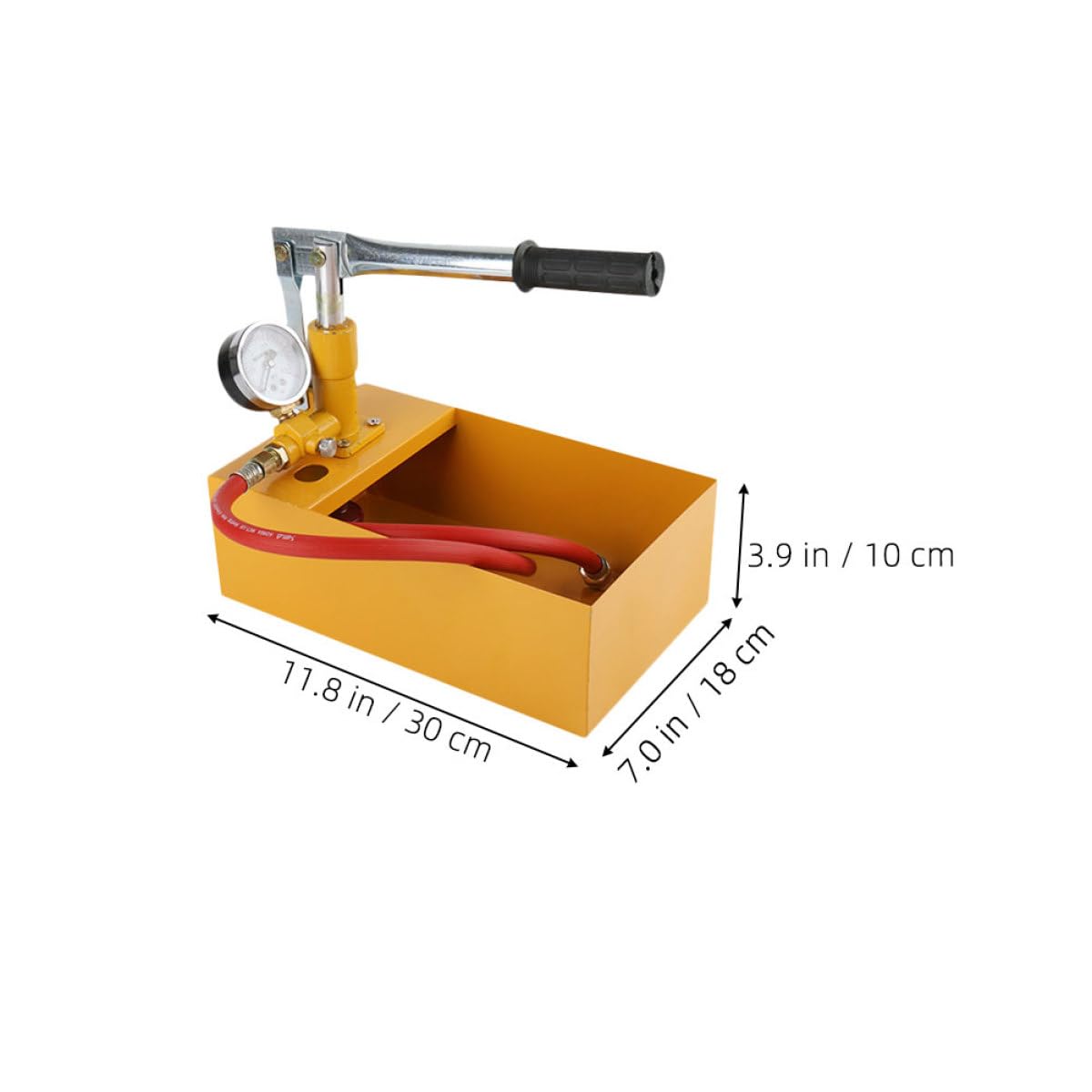 VALICLUD Bomba de Presión Manual Hidrostática para Prueba de Tuberías de Agua 25 Kg, Comprobador Hidráulico Compacto, Equipo Portátil para Test de Presión en Fontanería Color Aleatorio