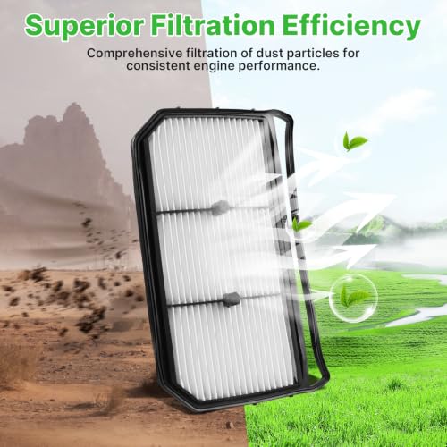 Image of 2PCS Engine Air Filter Fit for 2021-2026 Hyundai Elantra Hybrid 1.6L L4 Gas