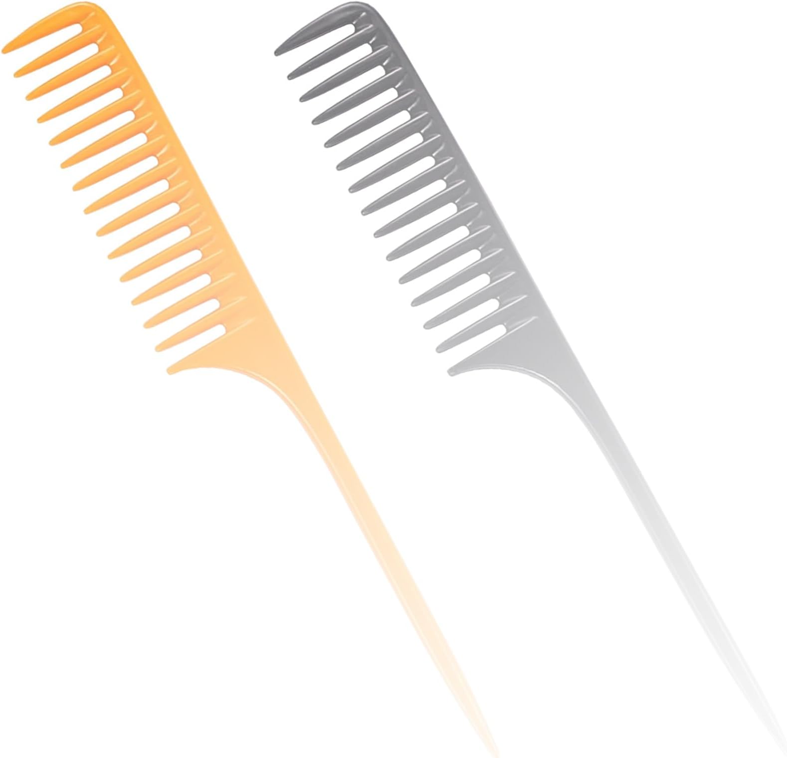6 Pieces Wide Tooth Detangling Combs for Curly Hair, Premium Anti-Static Heat Resistant Styling Set with Shower Comb and Teasing Brush for Women and Men