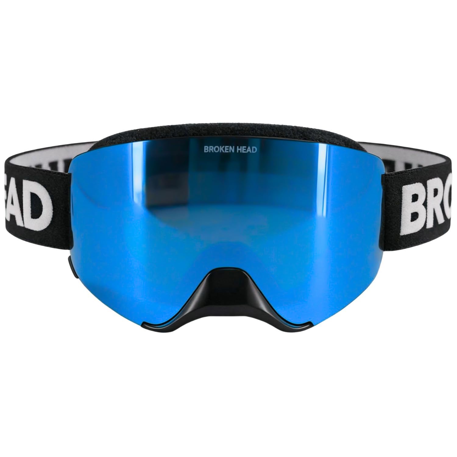 Broken Head MX-Brille Struggler Mit Verspiegeltem Magnet-Glas - Motocross & Supermoto Goggle - Rahmenlose Optik & Großes Sichtfeld