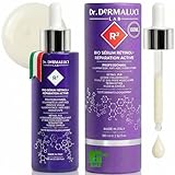 Sérum Visage Rétinol Pur 0,10% 100ML BIO | Anti rides, Raffermissant, Illuminateur | Acide Hyaluronique, Peptides, Huiles de Caméline, Olive & Curcuma | Testé Dermatologiquement, Made in Italy