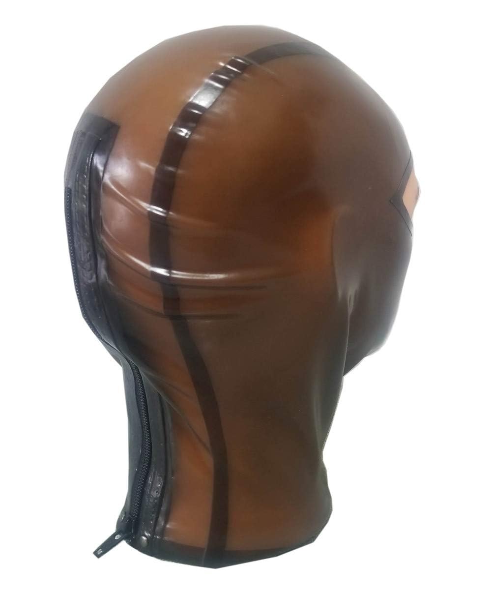 Máscara de látex con cremallera