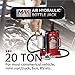 Maxority 20-Ton (40,000 LBs) Air Hydraulic Pneumatic Quick Lift Car Bottle Jack with Aluminum Alloy Pump and Manual Hand Pump for Auto Repair and House Lift