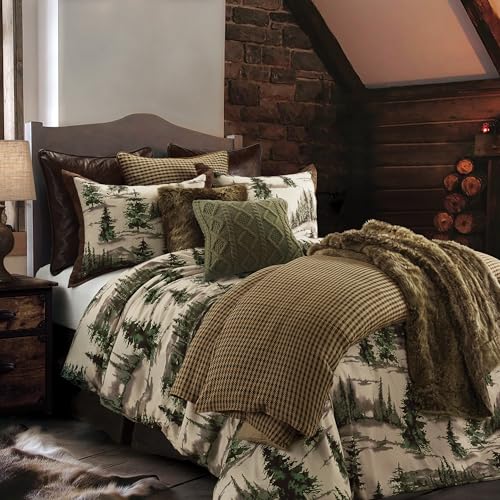 Image of Paseo Road Joshua 3 Piece Queen Size Cabin Lodge Comforter Set