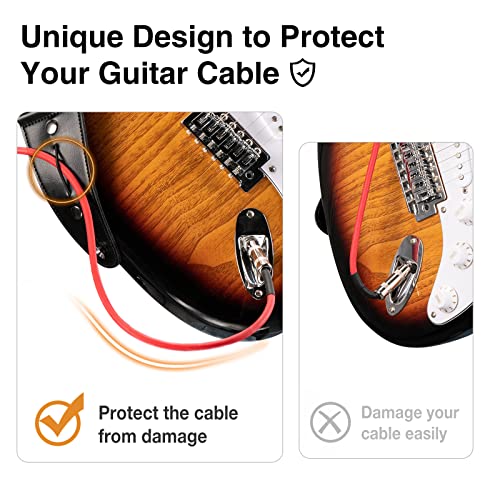LEKATO Sangle Guitare, Bretelles Réglables 37″-62″ avec Extrémité en Cuir, Guitare Brodée Ceinture en Coton pour Guitare Acoustique Electrique Basse, Verrous de Sangle/Médiators/Corde - Les Beatles, Paul McCartney, John Lennon, RIngo Starr, George Harrison LEKATO Sangle Guitare, Bretelles Réglables 37"-62" avec Extrémité en Cuir, Guitare Brodée Ceinture en Coton pour Guitare Acoustique Electrique Basse, Verrous de Sangle/Médiators/Corde – Image 6