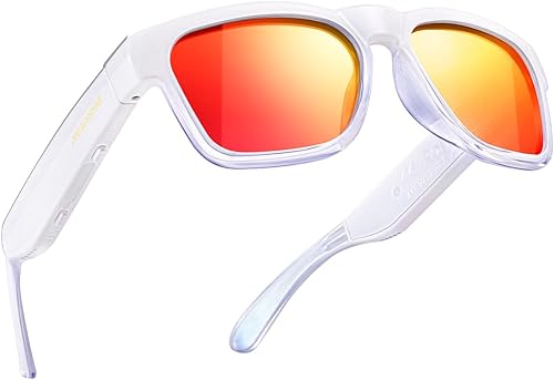 Miniatura 10 de OhO - Lentes inteligentes, lentes de sol polarizados con altavoz Bluetooth, protección UV atlética/exterior y control de voz, unisex (lente de luz