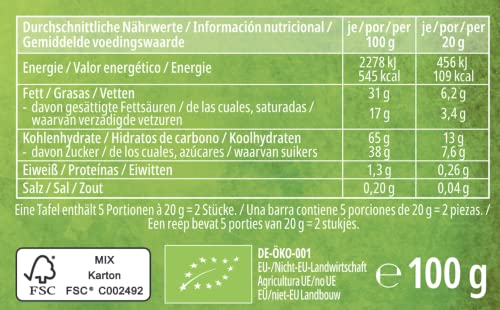 frankonia CHOCOLAT BIO blonde Vegan Tafel, 100g – Bild 7