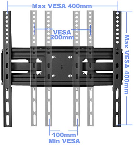 VideoSecu MW340B2 TV Wall Mount Bracket for Most 32-65 Inch LED, LCD, OLED, UHD Plasma Flat Screen TV, with Full Motion Tilt Swivel Articulating Dual Arms 14" Extend,400x400mm,100 LBS WR9 by VideoSecu - Image 6