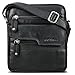 Produktbild ROYALZ 'Oregon' Leder Umhängetasche Herren Klein Männer Ledertasche Vintage Herrenhandtasche Moderne Schultertasche Messenger Bag Echtleder, Farbe:Schwarz