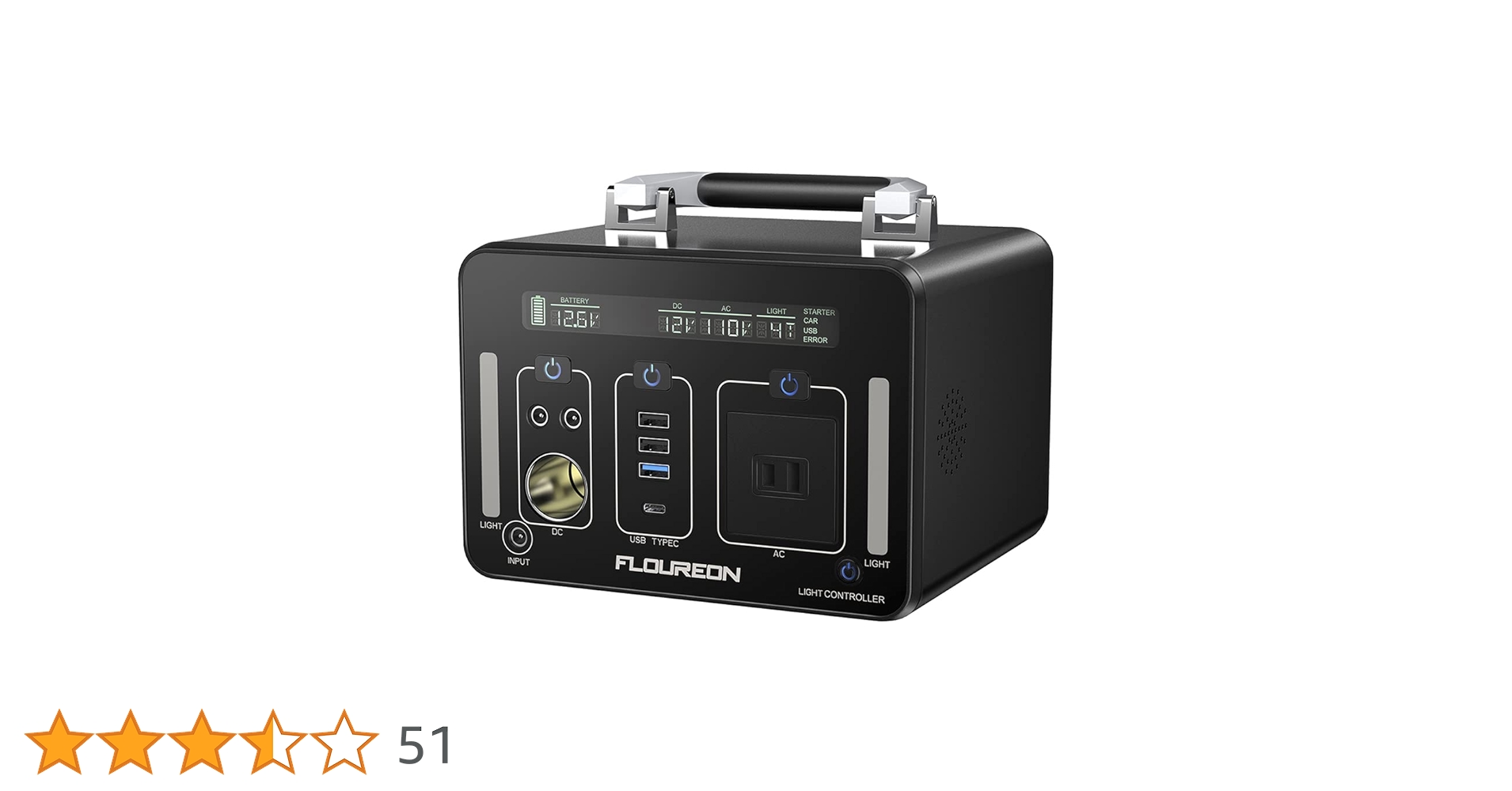FLOUREON 500Whポータブルバッテリー GL-01 FLOUREON GL 01 ポータブル電源500Wh 140400mA 01Unboxing開封