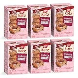 Katz Gluten Free Cranberry Donuts | Dairy Free, Nut Free, Soy Free, Gluten Free | Kosher (6 Packs of 6 Donuts, 10.5 Ounce Each)