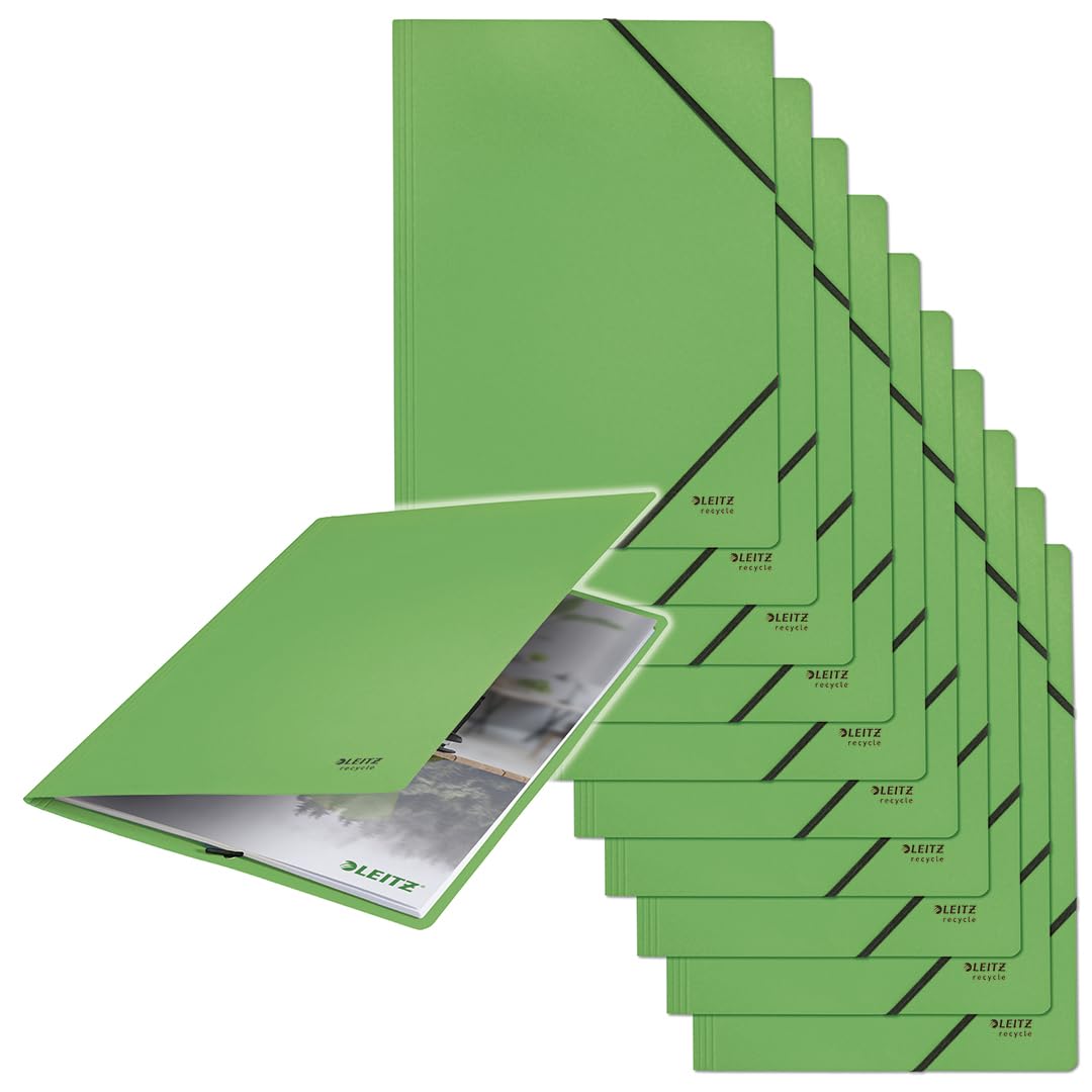 L:Elastic Folder Recycle A4 Green
