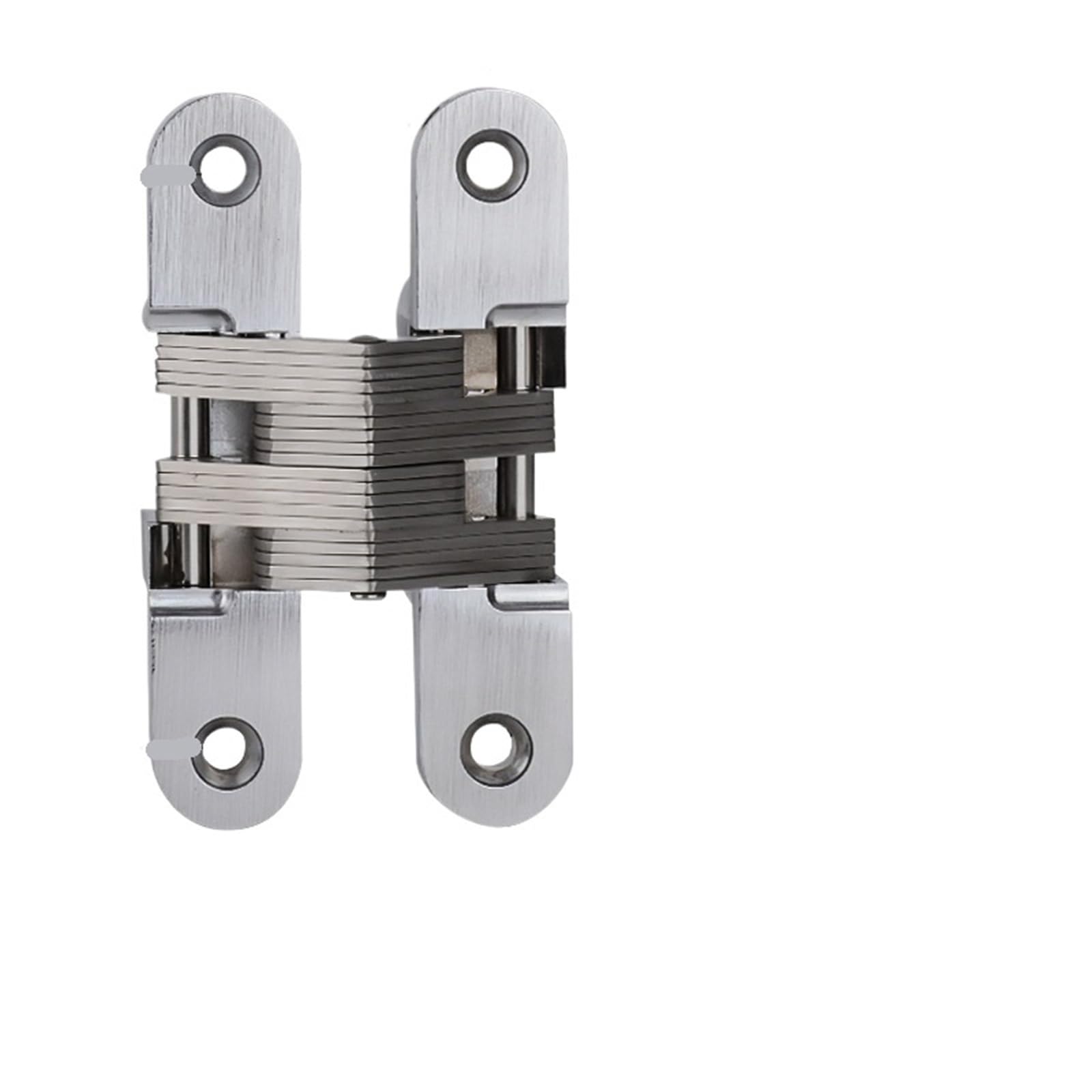 Kdhcvkz 115X25 Silver 1Pcs 180 Degree Cross Hinge Hidden Door Hinge Zinc Alloy(115X25 Silver)