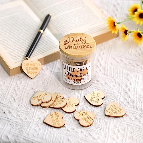 Tarjetas de Afirmación Diarias Corazones de Madera con Imanes miniatura 6