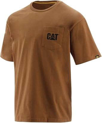 CAT Mens Logo Pocket Tee