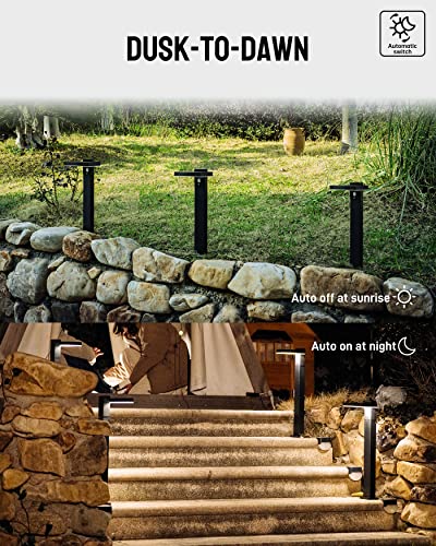 Yoolax Solar Pathway Lights Outdoor Motion Sensor Landscape Lights 2 Pack Aluminum Dual-Use Path Lights For Garden, Patio, Yard, Driveway,Deck (Square) #TOP1