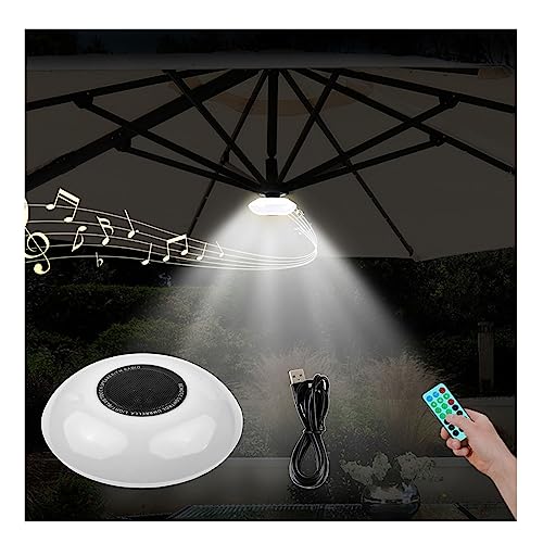 bluetooth patio umbrella speaker RUYICZB 3 in 1 Patio Umbrella Lights BT Speaker FM Radio LED Rechargeable  Cordless Umbrella Lights with Remote 3000K Warm & 6500K White Light for  Camping Tent Yard Patio : Amazon.ca: Tools & Home Improvement