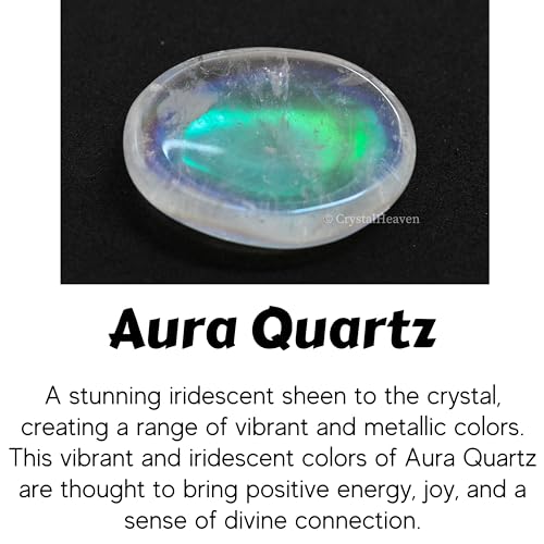 Image of Certified Angel Aura Quartz Crystal Thumb Worry Pebbles Stones for Anxiety