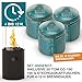 TOM Innovation XXL Gas Tischkamin - 12 Stunden Brenndauer für Indoor & Outdoor – Tisch Kamin Set – Tischfeuer mit Deko-Steinen – Plus 3X 190 g Stechgaskartusche