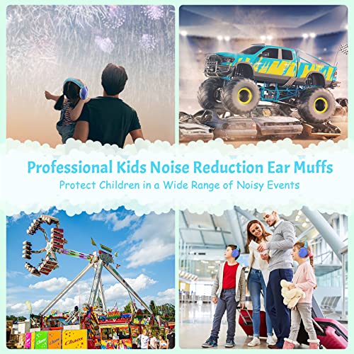 Onhear Kids Noise Cancelling Headphones, NRR 26dB Kids Ear Protection Earmuffs for Autism, Toddler, Children, Noise Cancelling Sound Proof Earmuffs/Headphones for Concerts, Air Shows, Fireworks - Image 8