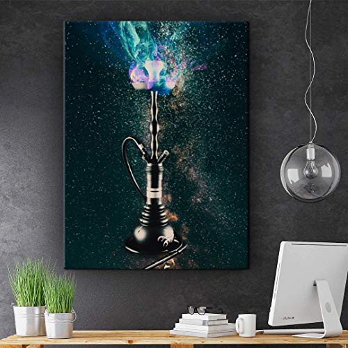 DotComCanvas® XXL Shisha-Bar-Wandbild für Erfolg | Leinwand direkt Aufhangbereit Shisha Galaxy (40 X 30 cm) – Bild 5