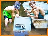 Abandoned Safe Found in Our Neighbor's Pond