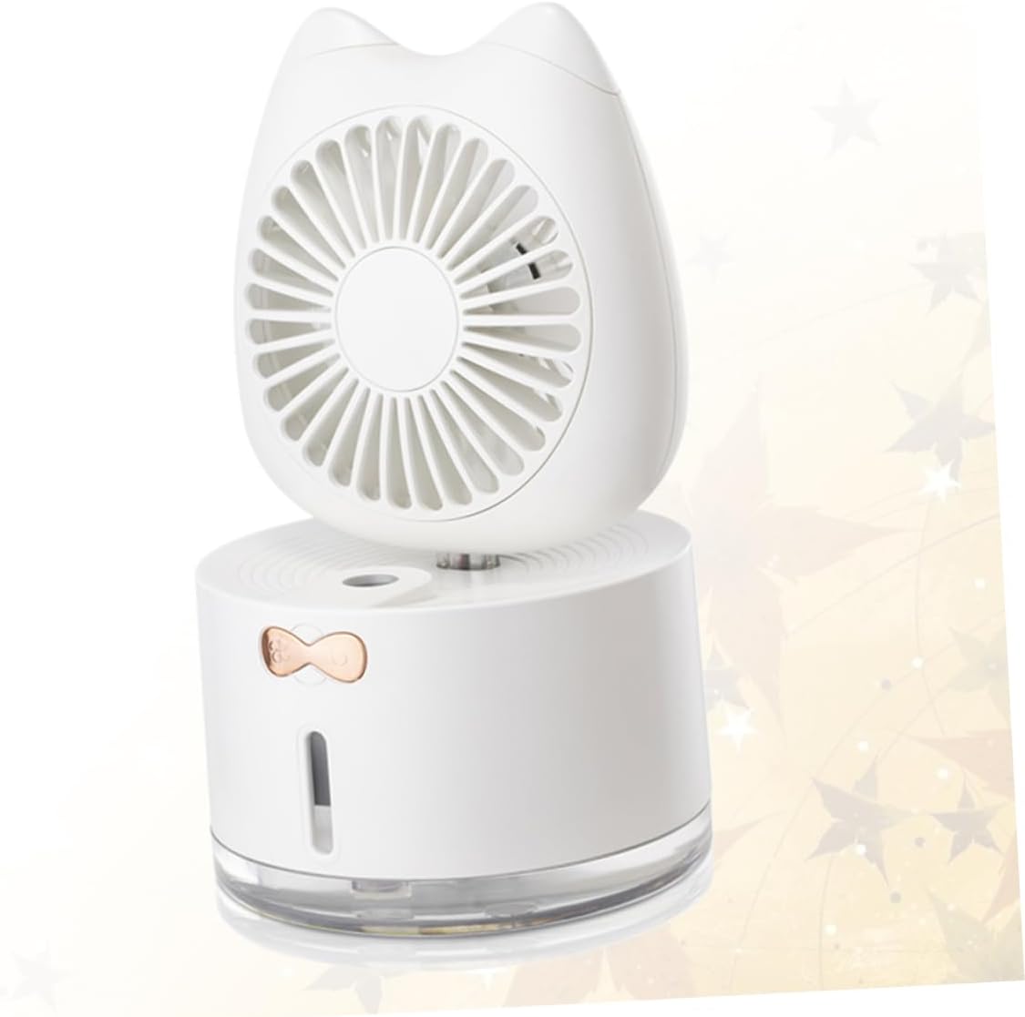 CHILDWEET Usb Cat Mini Humidifying Fan Colorful Lamp Portable Cooling Fan for Home Office and Outdoor Use Lightweight Design Capacity and Battery