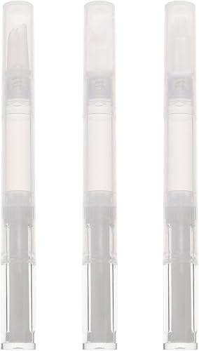 3 botellas vacías de brillo de labios de 0.1 fl oz (0.1 fl oz), recargable transparente, lápiz giratorio cosmético, aplicador de brillo de labios,