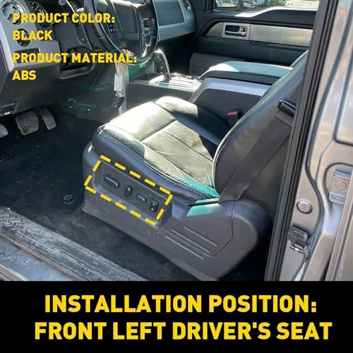 Car Left-Hand Driver Side Power Seat Switch Housing Panel Cover Replacement for Ford F-150 2009-2014 - Thumbnail 3