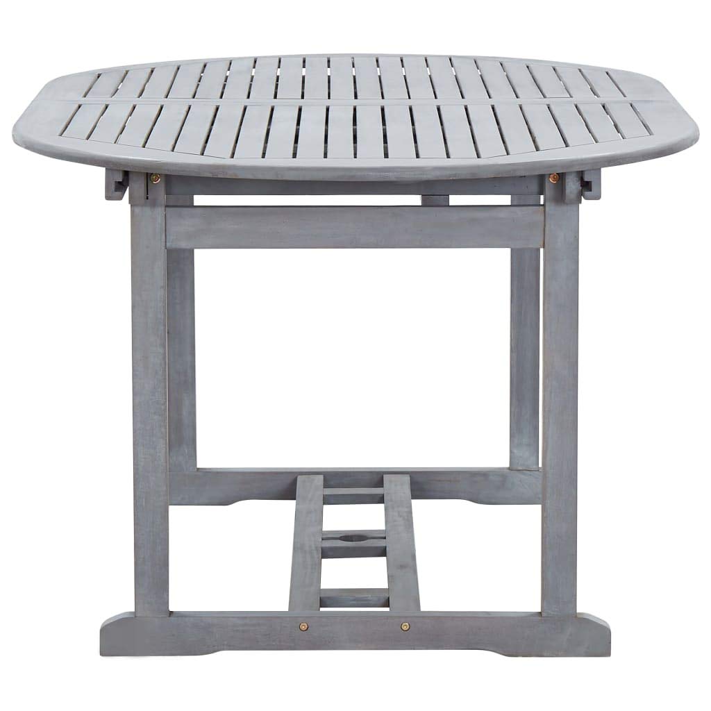 Festnight Tavolo da Giardino in Legno di Acacia 200x100x74 cm Tavolino Pieghevole Richiudibile per Campeggio casa Giardino PIC nic con Foro per Un Ombrellone