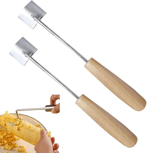 Miniatura 9 de Pelador de mazorcas de maíz, nuevo pelador de maíz 2025 para mazorca, herramienta de extracción de maíz de acero inoxidable, removedor de maíz de