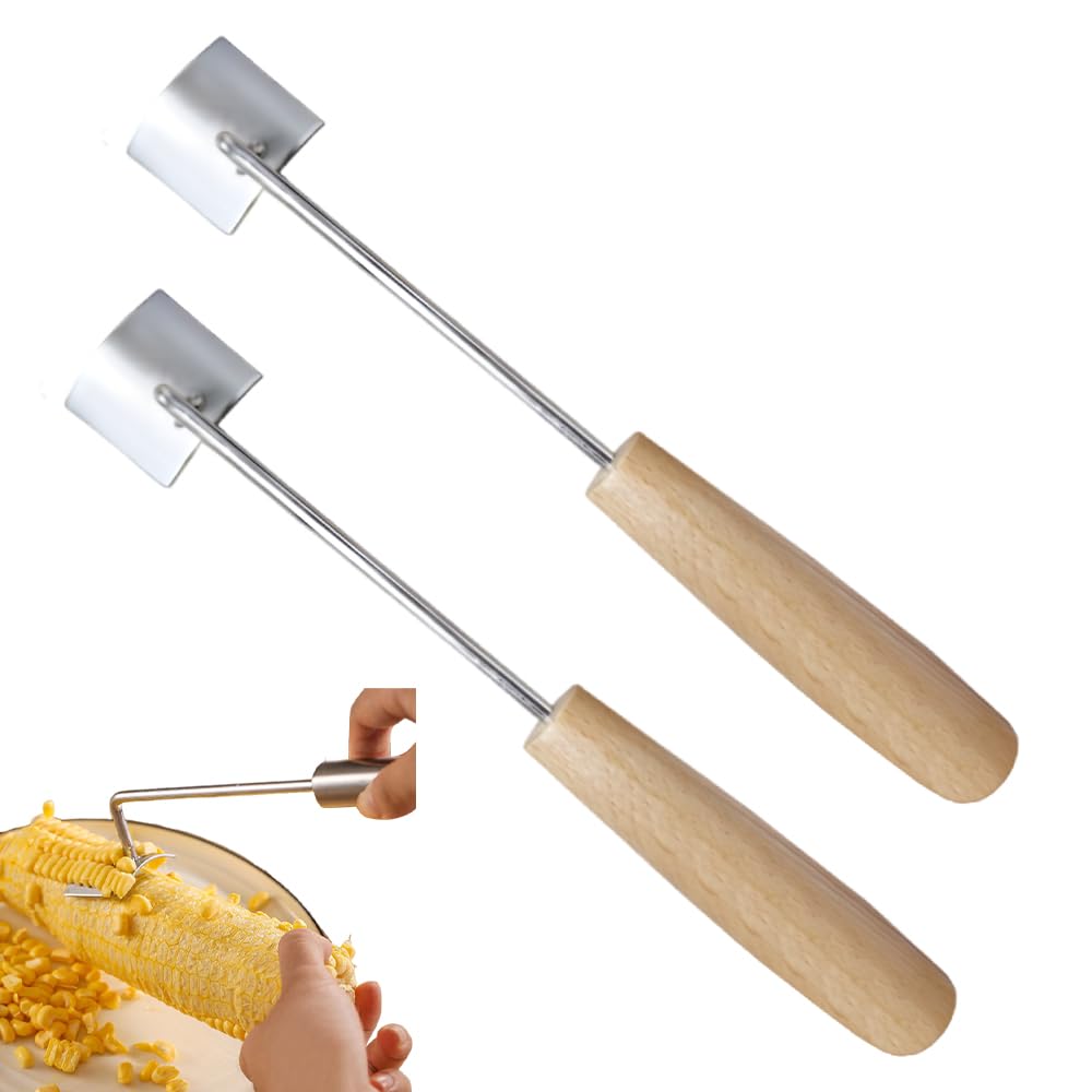 Easy Clean Corn Cob Peeler, 2025 New Corn Cob Stripper Corn Stainless Steel Corn Stripping Tool, Upgrade Corn on the Cob Remover Sweet Corn Cutter