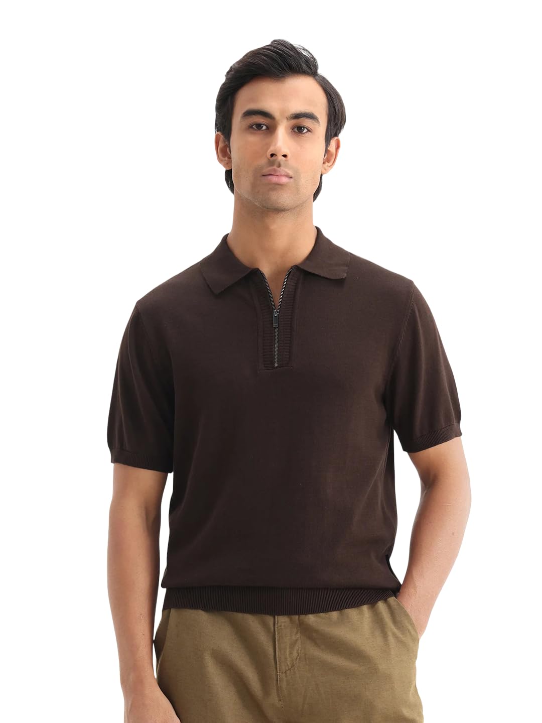 rare rabbit Regular fit Plain Polo-picture-36