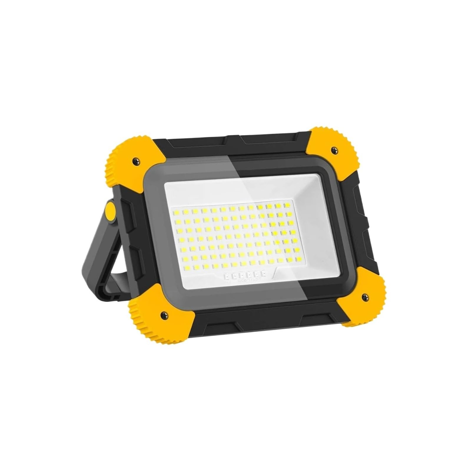 LED Work Spotlight 5 Mode Portable Construction Flood Light Rechargeable Camping Lamp for Site Garage Workshop Fishing Emergency(2pcs)