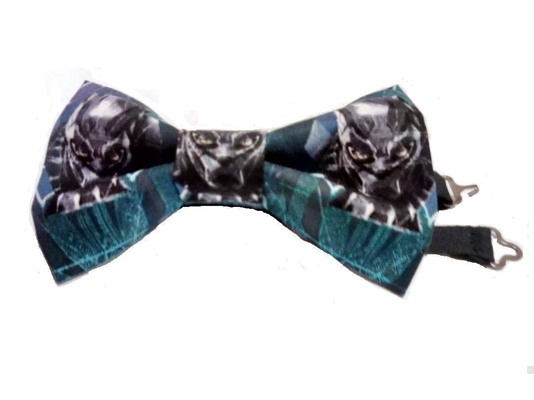 Black Panther Wakanda Warriors Bow Tie, Pretied, Adult Adjustable to 18 Inches