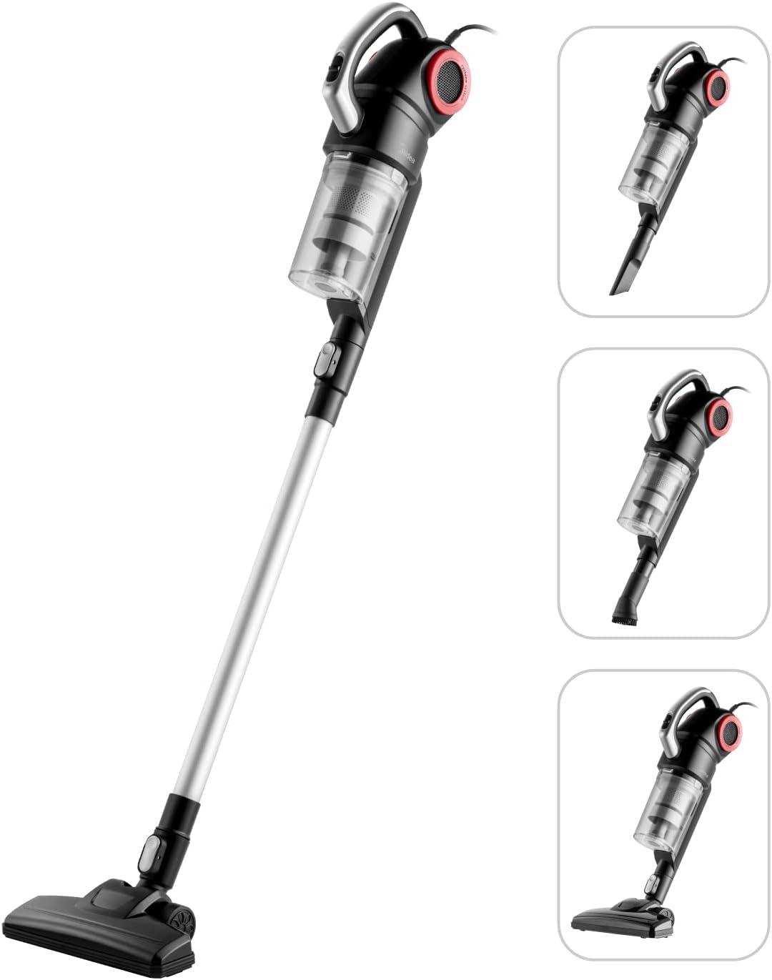 Midea 2in1 Light Weight Corded Upright Vacuum Cleaner, 450W Powerful