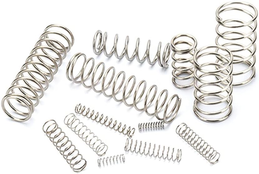10PCS 304 Stainless Steel Compression Spring Return Spring,Length 50mm,0.8mm×10mm
