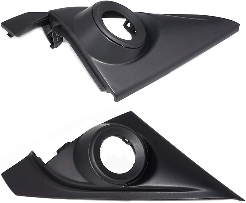 Moldura de acabamento para tweeter da porta dianteira Eastar em ABS preta para Honda Accord 2014–2017 – Par