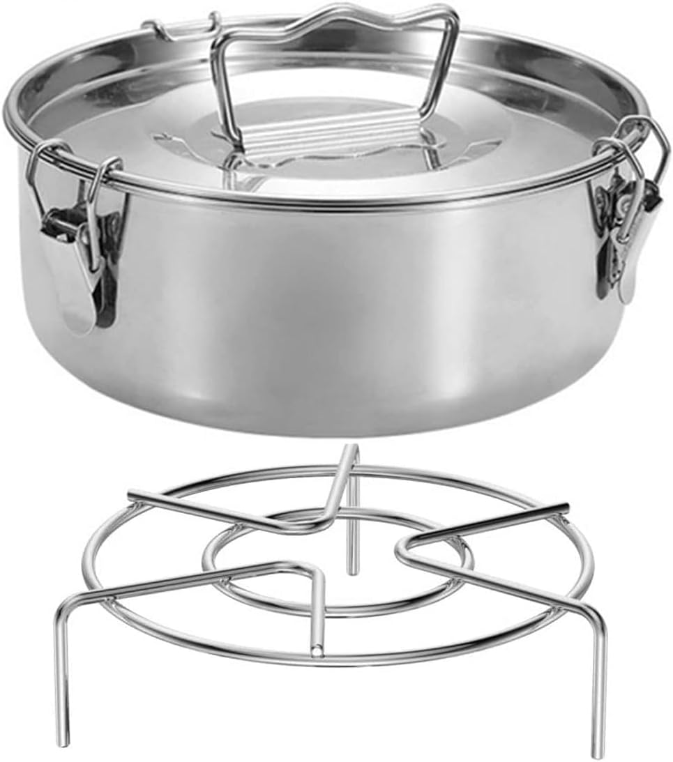 Flan Mold, Stainless Steel Flan Pan Mold with Lid(87 oz) Compatible with Instant Pot 8 qt [6qt avail] Flanera Flan Maker Quesillera Molde Para Flan, Flaneras Moldes Con Tapa