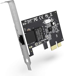Gigabit Ethernet PCI Express PCI-E Network Controller Card 10/100/1000Mbps RJ45 LAN Adapter Converter for Desktop PC, Support Win 7/8/10/XP/Vista