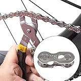 🚲 【Reutilizable】 Este conector de cadena de bicicleta se puede reutilizar, con un diseño de eslabón de liberación rápida, y se puede instalar fácilmente sin herramientas. Es adecuado para la reparación temporal de cadenas y es adecuado para bicicletas de montaña y de carretera.