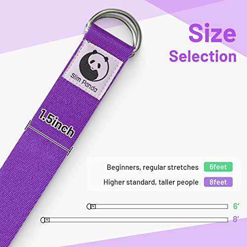 Slim Panda Yoga Strap (5+ Colors,6 Feet/8 Feet) - Image 3