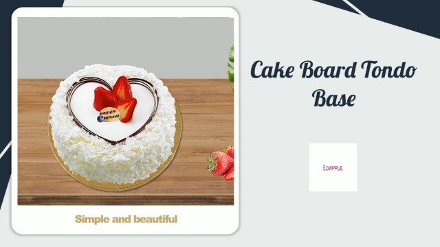 Kit 10 Supports Gâteau Ronds Ø30 Cm - Carton Alimentaire Réutilisable - Anniversaire, Fête