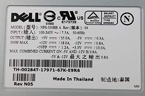 Fuente de alimentación Dell NPS-330BB 330w renovada miniatura 4