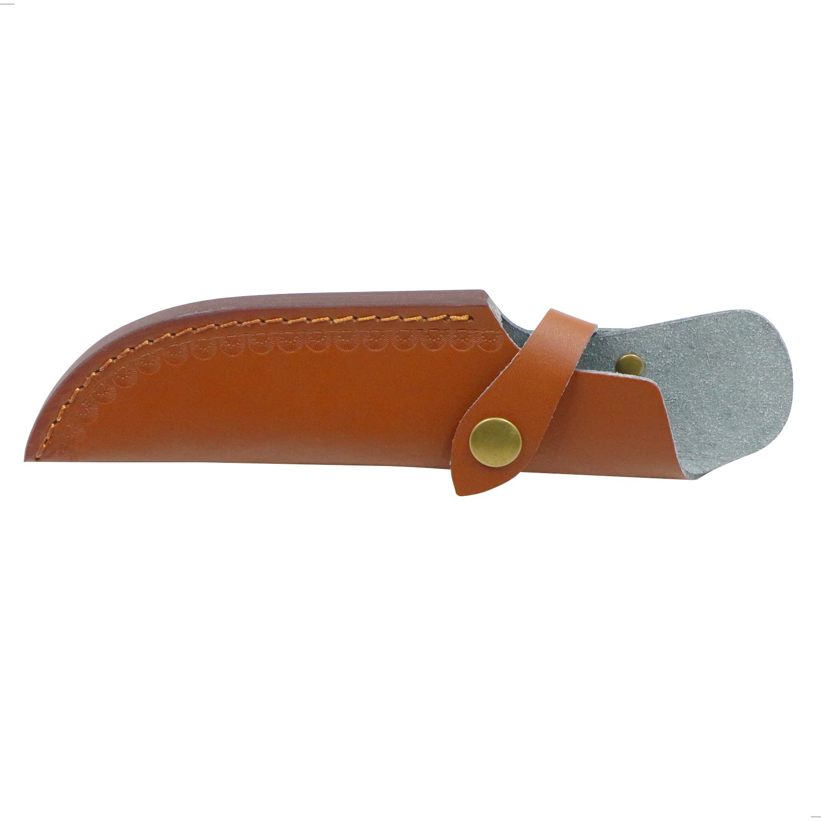 Fodero Per Coltelli In Pelle - Protezioni Custodia Tascabili Borsa D'Epoca Marrone Tirante Laterale Campeggio All'Aperto Protettore Di Portatile Cintura Pieghevole, 1 Pezzo