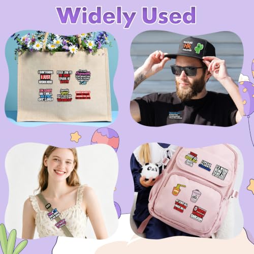 Image of Cute Pins Bulk, Funny Lapel Badge Pins Rubber Brooch Pins for Backpacks, Hats, Bags
