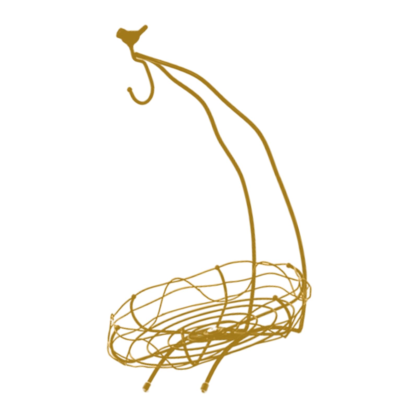 Tsophreniq Functional Iron Fruit Bowl Space Efficient Holders Stable Basket for Modern Nordic Kitchens Art Holders