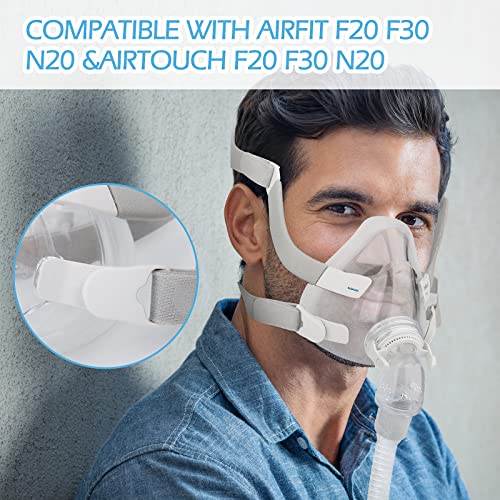 Quick-Disconnect Cpap Headgear Clips Magnetic Mask Clips Compatible Whit Resmeds Airfit F20 F30 N20, Compatible Whit Airtouch F20 F30 N20 (4 Pack) #TOP6