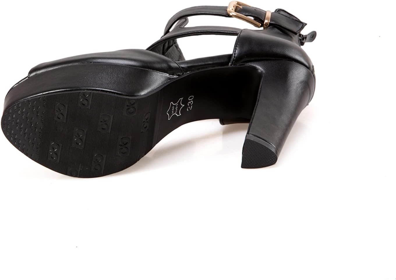 fereshte Women's Platform Chunky Block High Heel Peep-Toe Dress Sandals - Image 6