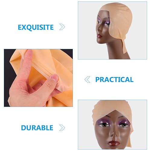 Miniatura 8 de 2 gorras calvas, gorras de cabeza calva para niños, maquillaje de látex, cubierta de cabeza calva, sombrero calvo, accesorios de disfraz de cosplay